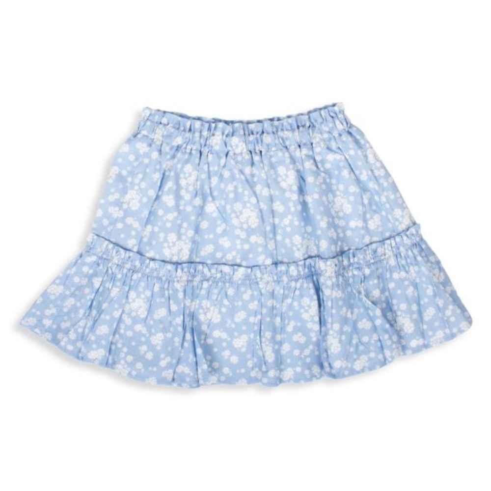 NEV & LIZZIE Girl's Ruffle-Trim Floral Skirt